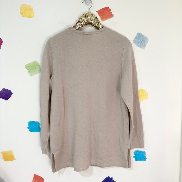 M Sail to Sable Tuckernuck Cream 100% Wool Knit Sweater NWT - Picture 2 of 4